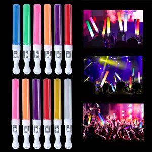 LED Glow Sticks RGB LED Cheer Sticks Light Up Cheer Tube Kleurrijke Knipperende Lichtgevende Wands Zwembad Bruiloft Feestartikelen Optredens Geschenken LT0109