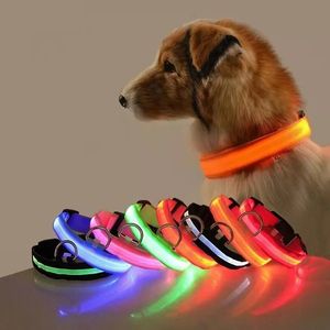 LED gloeiende verstelbare flitsende oplaadbekleding Lumineuze kraagavond anti-goed lichte lichtharnas voor kleine hond huisdierproducten