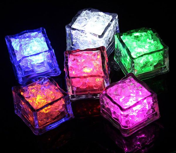 LED lumineux éclairer des glaçons clignotant lent couleur changeante tasse lumière sans interrupteur fête de mariage Halloween décoration 8006018