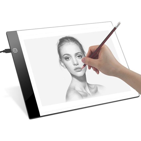 Tablette graphique LED pour écriture et peinture, boîte à lumière, tableau de traçage, tampons de copie, dessin numérique, Artcraft A4