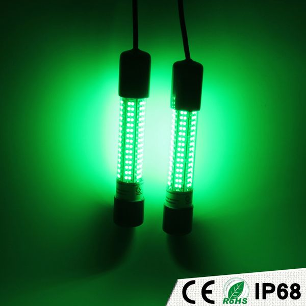 Señuelo de pesca subacuático LED de 12v, luces de barco de pesca nocturna, señuelo de carpa, blanco, verde, azul, amarillo