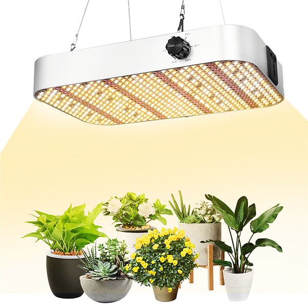 LED Grow Light, 1000W LEDs Dimmable Full Spectrum Plant Lights avec Daisy Chain et UV IR LEDs pour Plantes d'intérieur Semis Veg Flower Growing Serre 200w