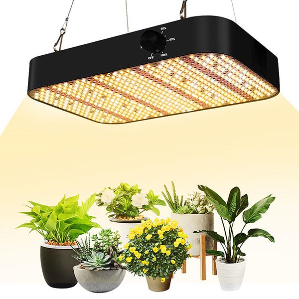 LED Grow Light, 1000W LEDs Dimmable Full Spectrum Plant Lights avec Daisy Chain et UV IR LEDs pour Plantes d'intérieur Semis Veg Flower Growing 200w hydroponique