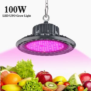 LED élèvent la lumière 100W 150W 200W spectre complet plante lumière pour plantes d'intérieur serre hydroponique légumes et fleurs étanche IP65