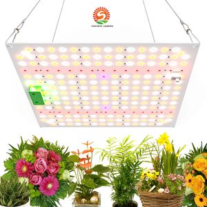 Luz LED de cultivo 120W de espectro completo 225 SMD LED luces de cultivo similares al sol para plantas de interior que siembran verduras y florecen alta eficiencia energética