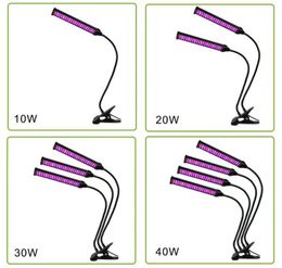 LED-groeilicht 20W 40W 60W 80W DC 5V / 12V USB-plantengroeilamp Volledig spectrumverlichting voor hydrocultuur Kas Rood / Blauw Plantbloem groeit