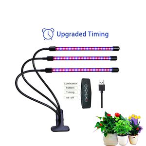  LED Grow Light 5V USB led Lámparas de plantas Full Spectrum Phyto Lamp para plantas de semillero de flores vegetales de interior fitolampy