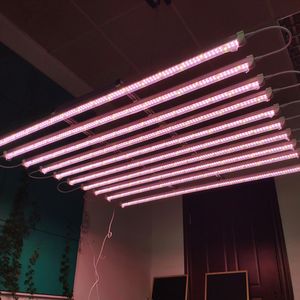 LED GROW LICHT STRIPS 2ft 3ft 4ft 5ft 6ft 8ft T8 Volledig spectrum Zonlicht Wit voor binnen planten groeit bars kruiden/hydroculten/vetplanten oemled