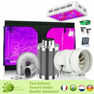 LED Grow Lights Tent Set Room Kit Système de culture hydroponique Tente de culture tente de culture pour les plantes de culture en serre intérieure