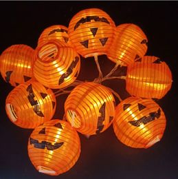 LED Halloween Pumpkin String Lights Solar / Battery Power Party Decor Waterdicht - 1.5m