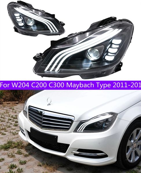 Pièces de phare avant LED pour W204 C200 C300 Maybach Type 2011 – 2013, remplacement des phares avant DRL, projecteur de lumière diurne, lifting