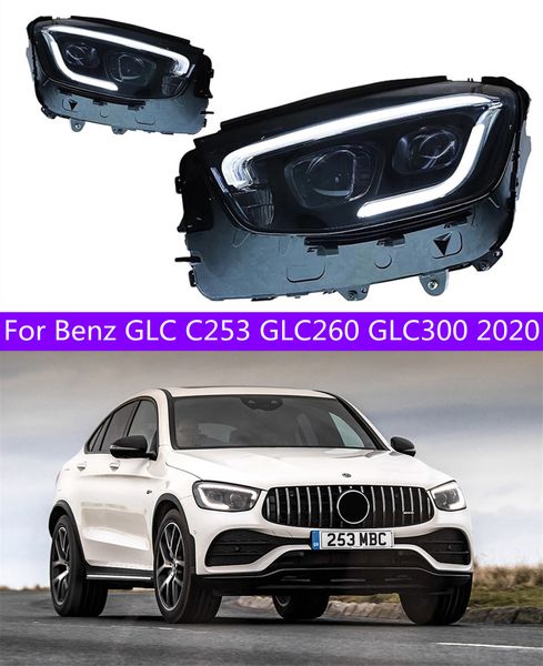 Phares LED pour Benz GLC C253 GLC260 GLC300 20 20 LED phare avant remplacement DRL feux de jour démarrage phares de balayage