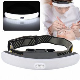 Linterna frontal LED recargable por Usb para Eyel Extensi, lámpara de injerto, protección para ojos, luz para sombra, arte en uñas, tatuaje de labios y cejas 95BL #