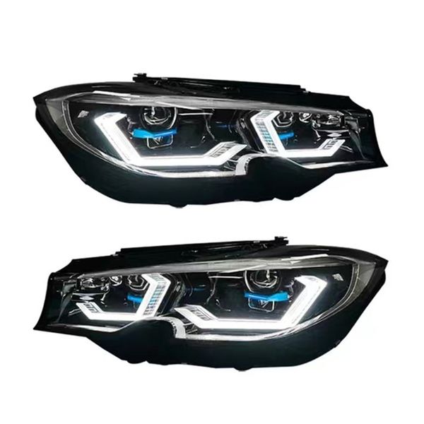 Conjunto de faros delanteros LED para BMW G20 G28 Daytime Running Head Light 2018-2021 Señal de giro lámina de lámpara de haz alta