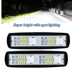 LED Headlights LED Work Light waterproof 12-24V For Auto Motorcycle Truck Boat Tractor Trailer Light 48W Spotlight flood light 16led 15cm cool white bright bar