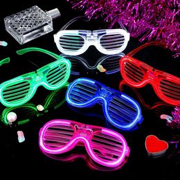 Led hartvormige flitsende lichtgevende raamblinds bril Nachtclub Decoratie Fluorescent Lichtstaven 0412
