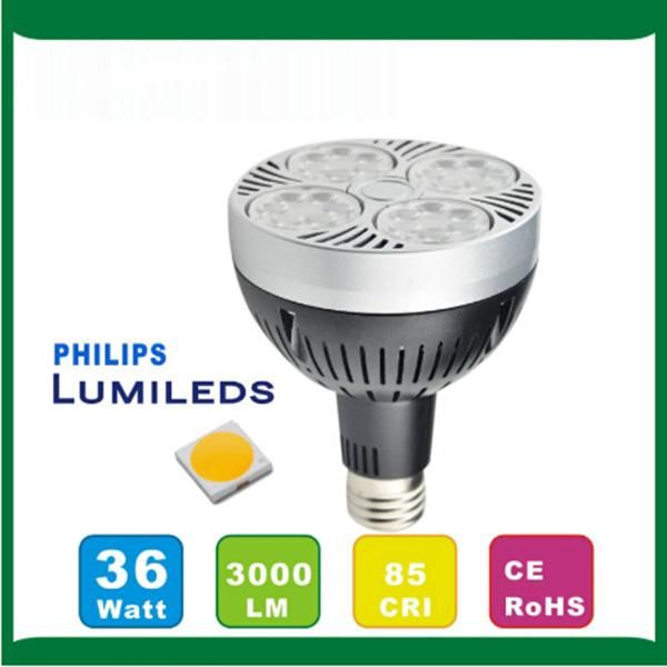 Projecteur LED PAR30 haute luminosité 35W 3500LM, ampoules E27, lampes OSRAM CRI80 AC85-265V, affichage, magasin, magasin, vitrine, luminaire de plafond