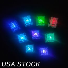 LED Ice Cubes Lights Multicolor LED LAD Liquid Sensor Ice Cubes Lamp LED Glow Light Up voor Bar Club Wedding Party Champagne 960Pack/Lot