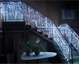 LED IJspilers/ijsstrepen/Snowflake Light Strings Fairy Curtains Christmas Lights Outdoor Garden Party Home Street Garland