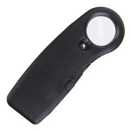 LED verlichte handheld 40x vergrootglas gelddetectorkaart vergrootglas met UV -lamp munten sieraden observeren leesloupe