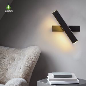 Lámparas LED de pared para interiores, candelabro moderno ajustable con rotación, accesorio para escalera, aplique de iluminación para pasillo