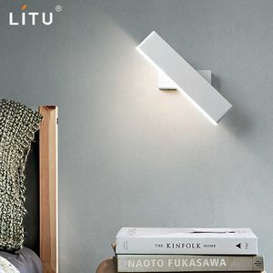 LED indoor wandlampen rotatie verstelbare schakelaar moderne schans met traplicht armatuur hal led 210724