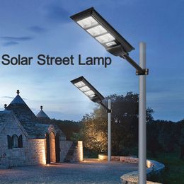 LED -inductie Solar Street Light Sun Energy Wall Lamp buiten LED Beveiliging overstromingsverlichting afstandsbediening voor gerechtelijke parkeerplaats Usastar