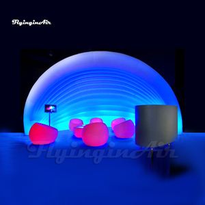 Tente de fête gonflable à LED, cabine temporaire à Air blanc, salon RGB pour la publicité