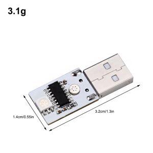 Contrôle de voix intelligent LED Small Night Light Module USB DC5V 6COLOR LED MINI LAMPE LAMBRE ÉCLAIR