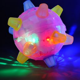 LED Springen Activering Bal Oplichten Muziek Knipperende Stuiterende Vibrerende Bal Hond Kauwen Elektrisch Speelgoed Dansen Bal Gift