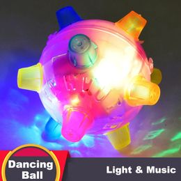 LED JOGGING JOGGLE Sound Sensitive Vibrant Powered Ball Game Kids Flashing Toy Bouncing Childrens Funny 240521