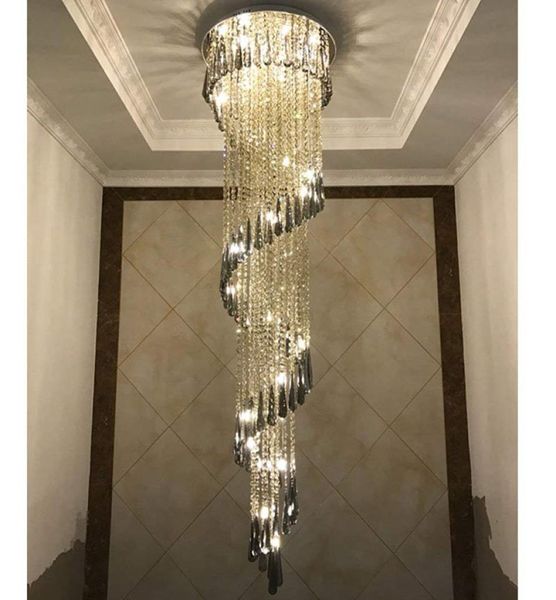 LED K9 Crystal Plafond Light Lilcts LAXE CHANDELIERS LEMPRESS PENDANT LEUR AND POUR ESCAINS LOBBY COUNTRAL MAISON SHOW SHOW LIVING1528026