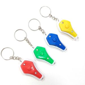 LED Keychain hanger Creative Vase Flashlight Keychains Purple Light Keyring Promotionele geschenken Key Chain