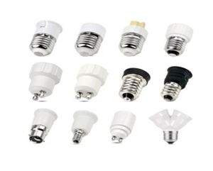 Led Lamp Bulb Base Conversion Holder Converter Socket Adapter GU10 G9 B22 E27 E14 E12 Fireproof Material For Home LightLighitng8006328