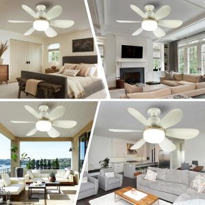 Ventilateur de lampe à LED E27 Convertisseur Base Plafond Ventilateurs avec télécommande Ventilateurs de plafond légers à distance pour la chambre à coucher ventilateur de plafond