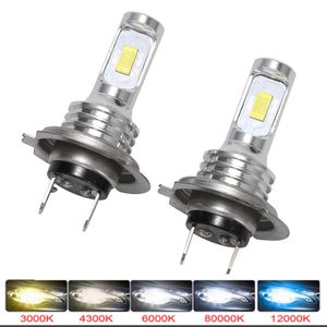 LED-lampen voor auto's Koplamp Lampen H4 LED H8 H11 Mistlamp HB3 9005 HB4 IJs Blauw 8000K 3000K Auto 12V