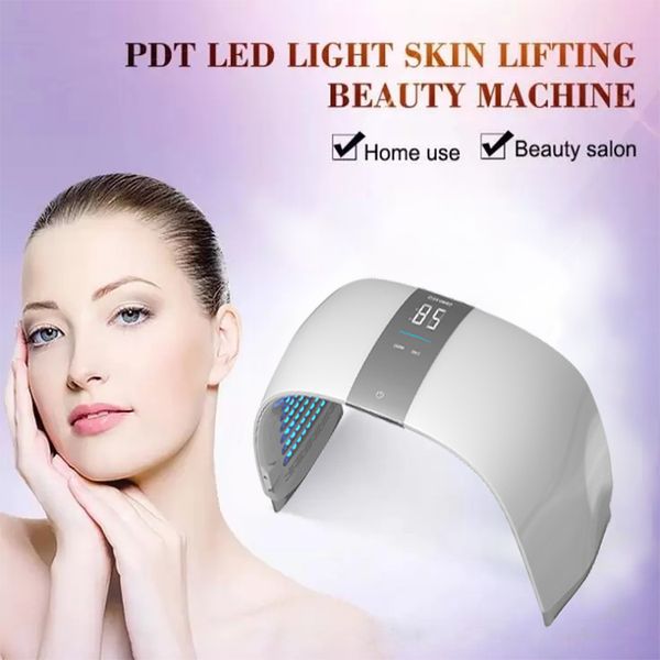 Macchina per il viso di bellezza flessibile per terapia fisica a luce LED a 10 colori Terapia della pelle Attrezzature per il ringiovanimento della pelle PET A-Nti