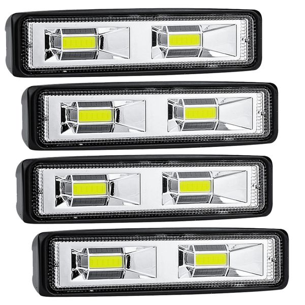 Barre lumineuse LED lumière de travail 12-24V pour Auto moto camion bateau tracteur remorque tout-terrain lumière de travail 48W lampe de travail LED projecteur voiture