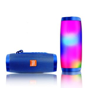 Altavoz Bluetooth con luz LED portátil con cuerda altavoz para exteriores 1200 mAh tela impermeable subwoofer Radio FM para teléfonos tabletas