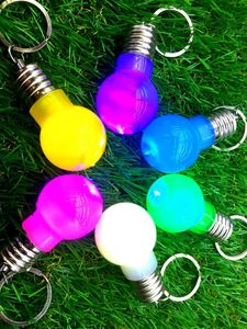 Ampoule LED porte-clés jouets créatifs cadeaux pendentif nouveauté accessoires en gros