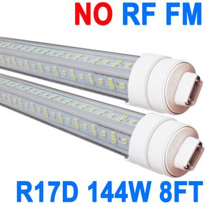 Ampoules LED 8 pieds, 2 broches 144 W 6000 K, tubes LED T8 T10 T12, R17D LED 8 pieds, lumières de magasin LED rotatives HO, ampoules LED 8 pieds pour remplacer la lumière fluorescente Crestech