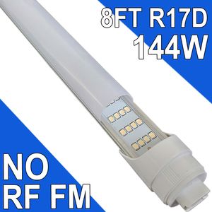 LED-lampen 8 voet, 2 pins, 144W 6500K, T8 T10 T12 LED-buisverlichting, 8FT LED-lampen ter vervanging van fluorescentielicht R17D LED 8 voet, LED-winkelverlichting Dual-Ended Power usastock