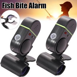 LED Light Electronic Fish Mice Strike Sound Alarm Bell Alert Clip-on Pissing Rods Pole pour installer les accessoires de pêche