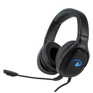 Casque de jeu à lumière LED RVB Câble USB Haut-parleur 50 mm Casque filaire avec microphone amovible pour PC XBOX ONE PS4 PS5 IPAD IPHONE SMARTPHONE Casque bleu