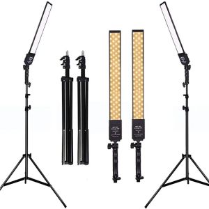 LED Light Photography Studio LED LIGHING LECLING LUMIÈRES RÉGLABLES AVEC SOUTIEN TRIPOD VIDÉO PHOTOGRAPHIQUE FILL LAM 3200K-5500K