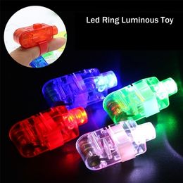 Palos de luz LED 100 unids Glow Party Favors Flashing Finger Ring Laser Up Toys para Festival Holiday Supplie 221105