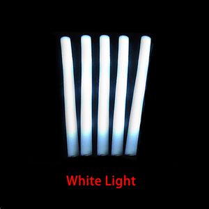 LED Light Sticks 15305060 Pack Bulk Witte LED Glow Sticks RGB Glow Foam Stick Cheers Tube Dark Light Verjaardag Bruiloft Feestartikelen 230614