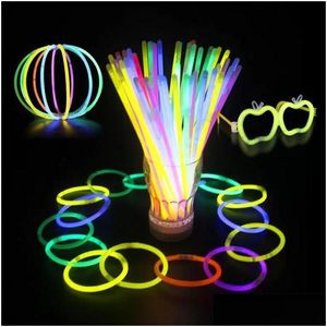 LED Light Sticks 7 MTI-Color Stick Bracelet Collier Neon Party Clignotant Lollipop Nouveauté Jouet Concert Jouets Drop Livraison Cadeaux Éclairé Dhqow