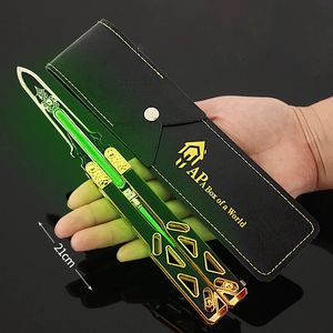 LED Light Sticks Apex Legends Heirloom Luminous Octane Heirloom Butterfly Knife ongeslepen sleutelhanger Wapen Trainingsmodel Zwaard Kid Gift Toy 231012