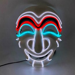 Bâtons Lumineux LED Cosplay Film Money Heist Rôle Accessoires Prop Lumineux Drôle Masque De Fête Éclairage Dans La Nuit Noire Pour Halloween 230724